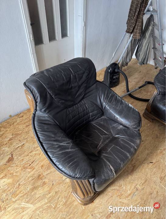 Zestaw kanap skórzanych 321 skóra naturalna Brzeziny