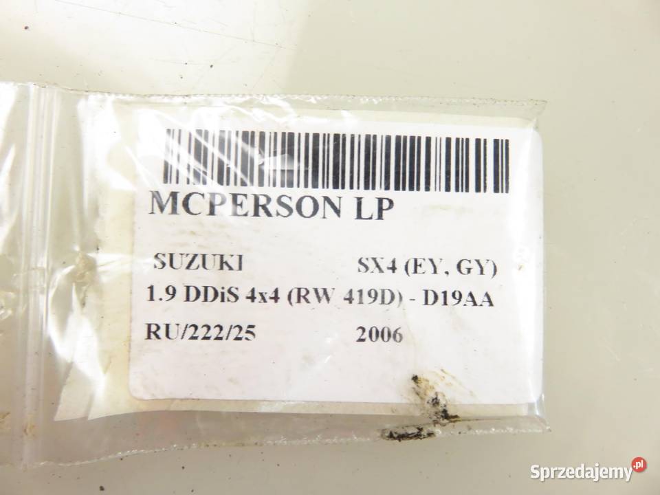 MCPERSON LEWY PRZEDNI SUZUKI SX4 19 DDiS D19AA