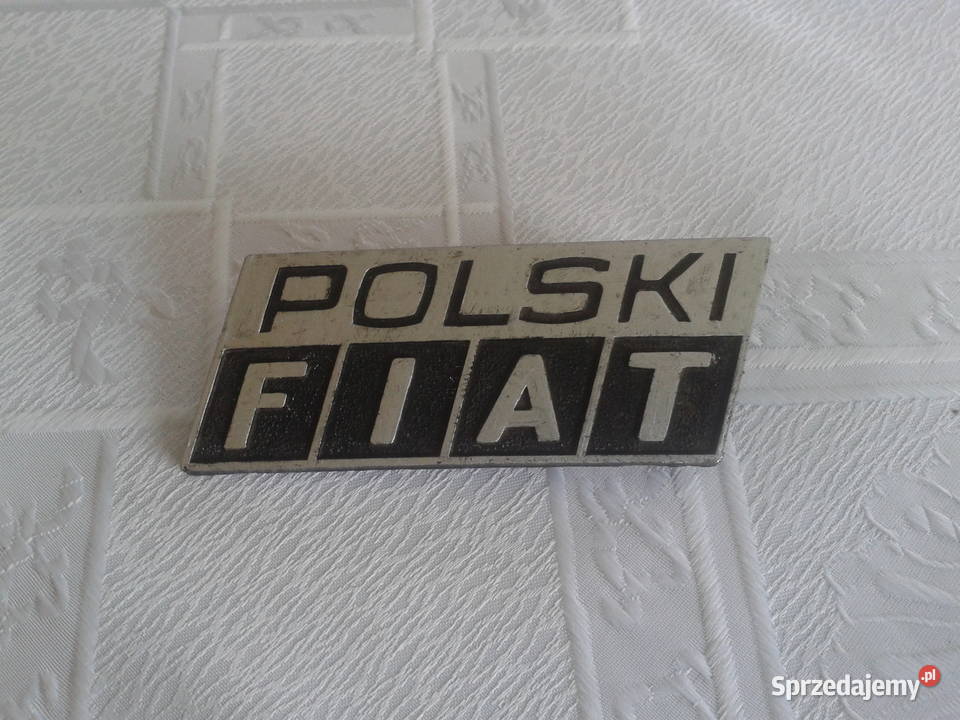 emblemat napis znaczek logo POLSKI FIAT 126p oryginał PRL