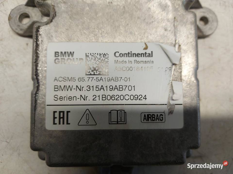 BMW G23 M440i Cabrio Moduł sterownik poduszek osobowe sprzedam