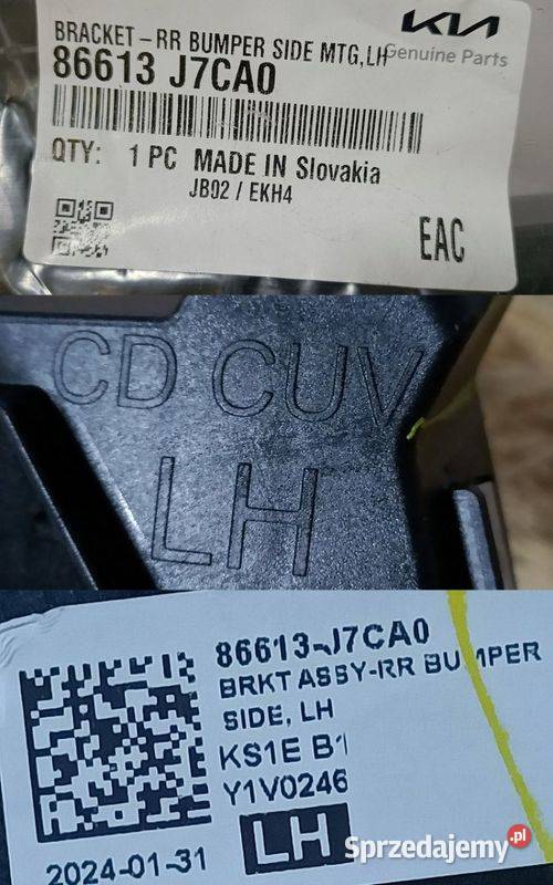 KIA X CEED 3 III ŚLIZG MOCOWANIE ZDERZAKA LEWY Pleszew
