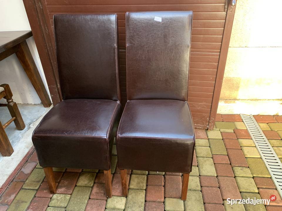 Ładne krzesła ze skóry-meble holenderskie