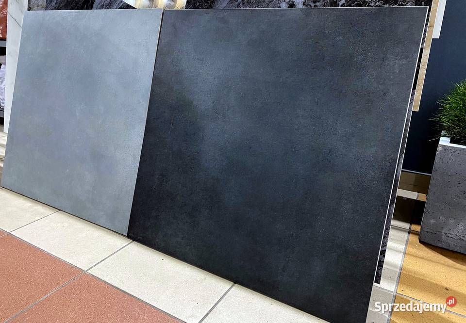 Szachownica gruby twardy gres 60x60 szary grafit Łask