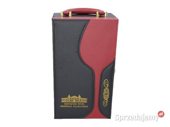 Walizka na Wino z Akcesoriami brązowa 2 Butelki Ostrowy nad Okszą sprzedam