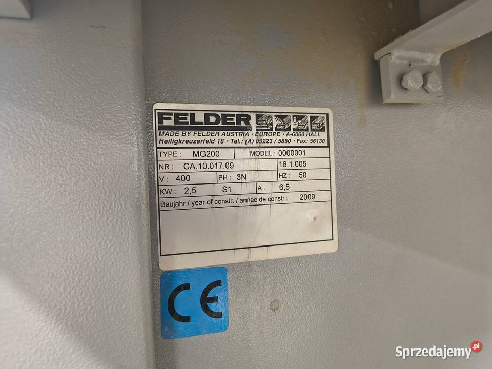 FELDER G200 2009r Produkcja Lublin