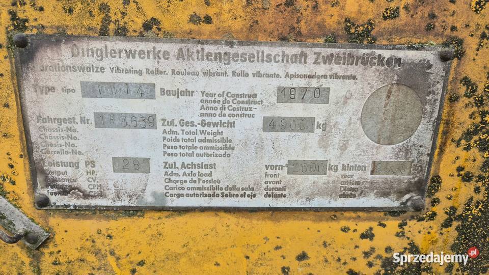 Walec drogowy Demag 5t deutz 2cyl