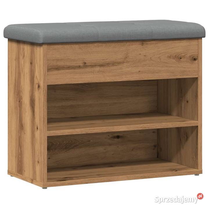 vidaXL Ławka na buty dąb artisan 62x32x50 Drewno Warszawa