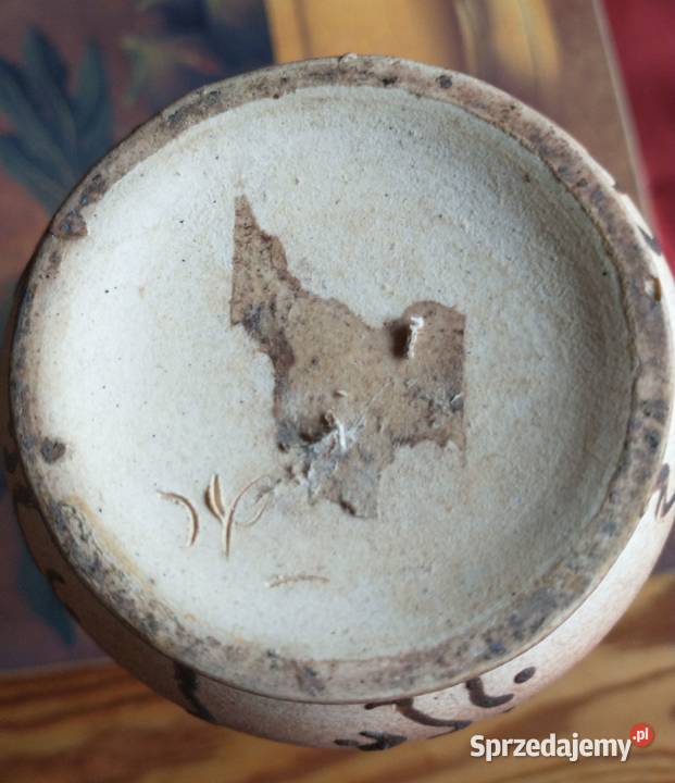 Wazon ceramiczny vintage z lat 60XX wieku z NRD Krotoszyn