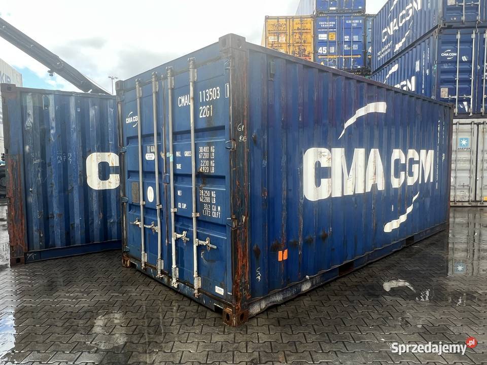 Kontener morski magazynowy 20DV 6 metrowy Gniezno