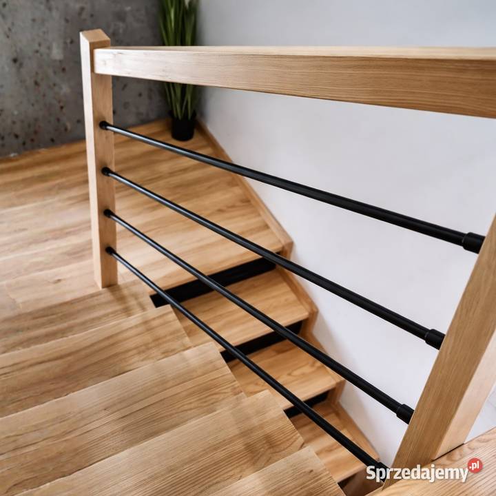Balustrada na Schody Wewnętrzne z Rurkami w Balustrady i barierki Gdów