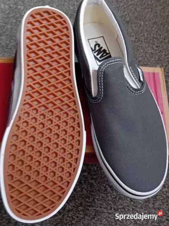 Nowe trampki VANS Classic SlipOn Charcoal Obuwie sportowe Malbork