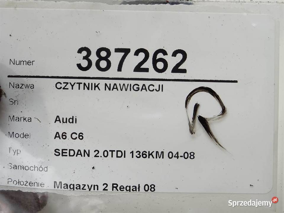 CZYTNIK NAWIGACJI AUDI A6 C6 4E0910887M 0411 podkarpackie