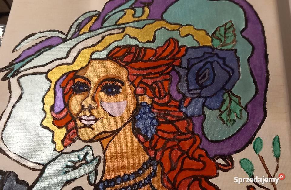 Kobieta w kapeluszu 24x30 Bydgoszcz