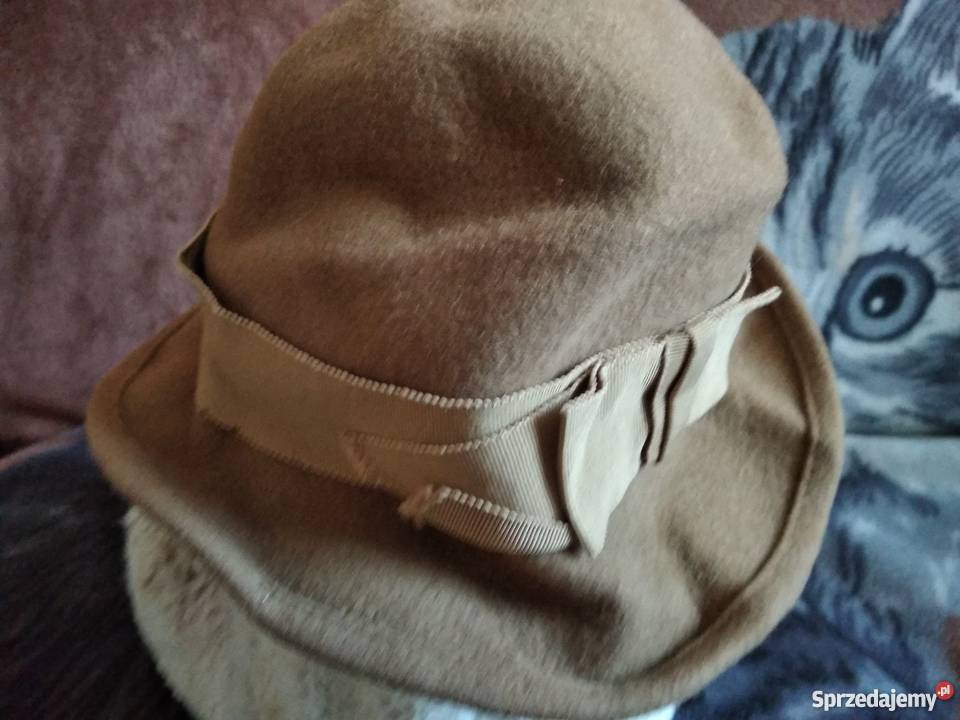 kapelusz damski z kokardą sprzedam