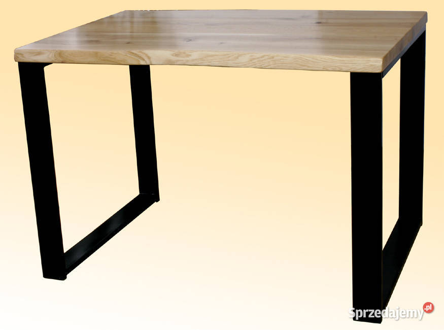 Stół dębowy na metalowych nogach styl loft Gdańsk