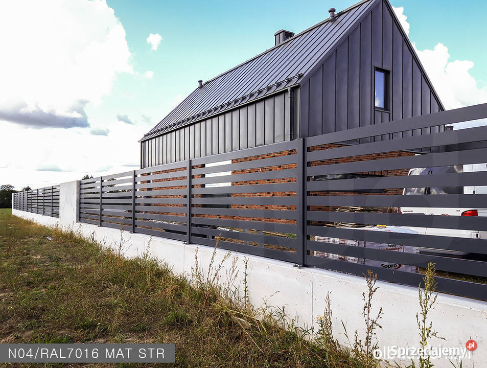 Poziome ogrodzenie nowoczesne ALFEN N04 OLBUD Sopot