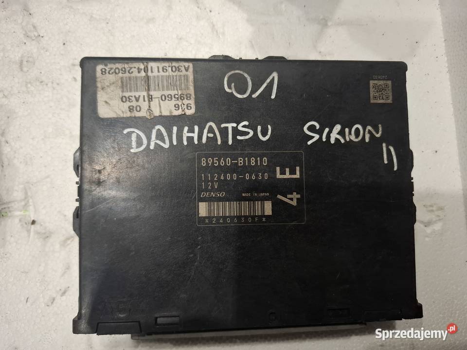 DAIHATSU SIRION II Subaru justy komputer silnika osobowe Kielce