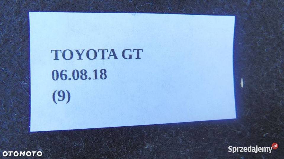 BOCZEK BAGAŻNIKA PRAWY LEWY TOYOTA GT86 osobowe Nowy Tomyśl