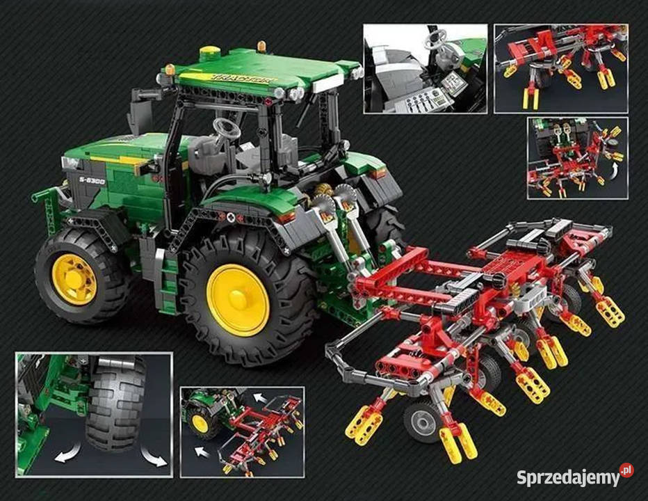 Klocki traktor zielony RC 1664 el 24GHz Warszawa