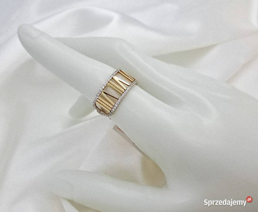 Pierścionek r15 Złoty pr333 Modern cyfry Poznań