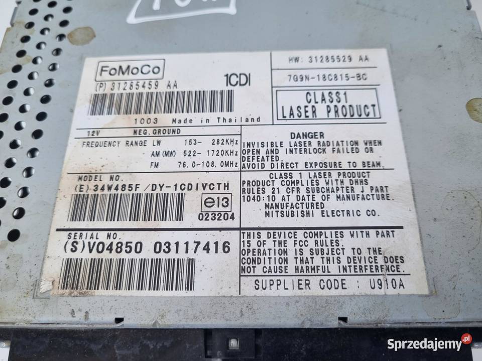 Volvo VOLVO V60 I S60 II XC60 I CZYTNIK Sprzęt audio fabryczny Chełm