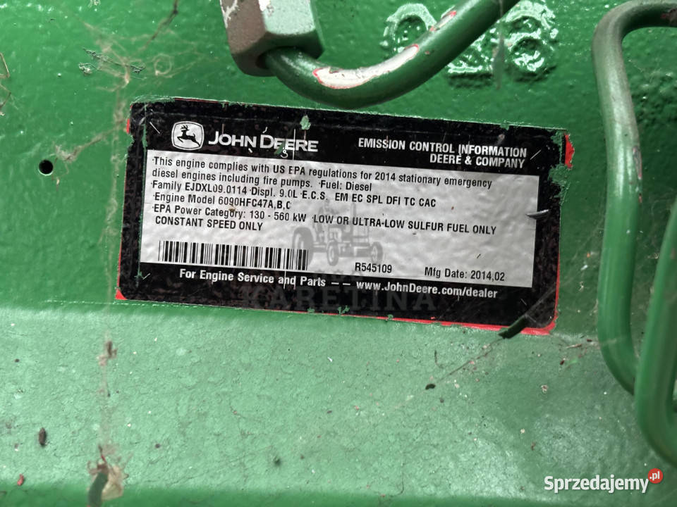 John Deere 90 L 6090HFC47 RG6090 RG6090L118782