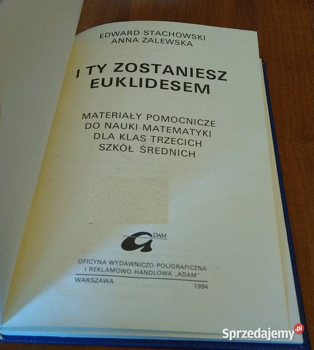 I ty zostaniesz Euklidesem Materiały pomocnicze Podręczniki Gdańsk