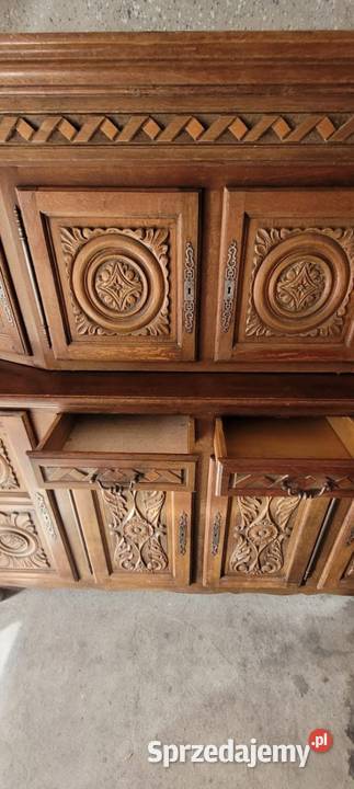 DREWNIANY KREDENS Kredensy i witryny Nysa