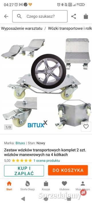 Wózki transportowe manewrowe Koszalin