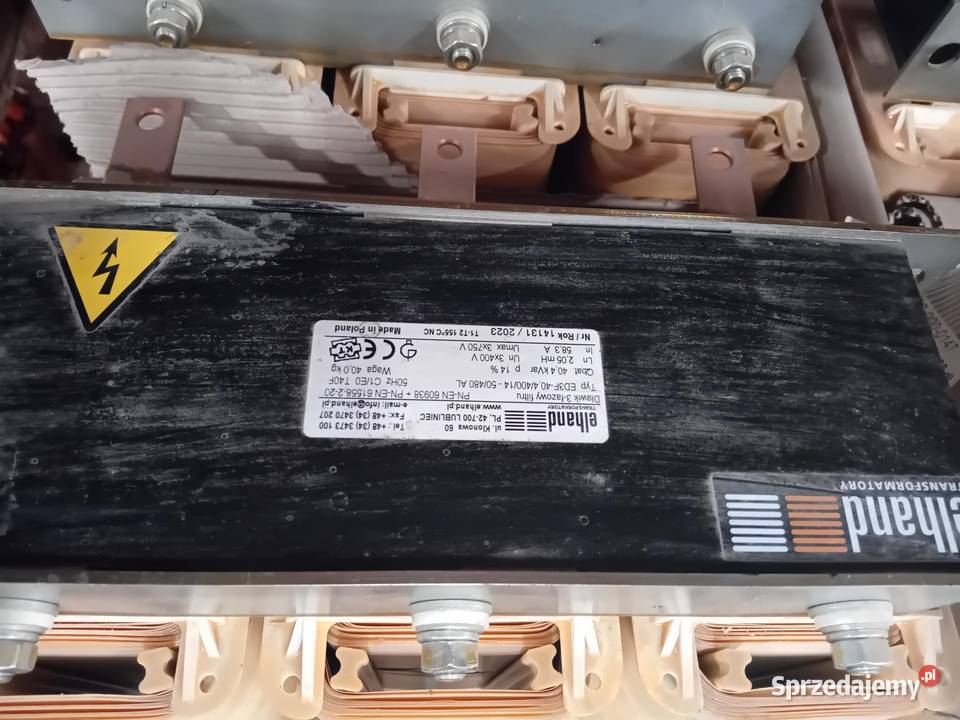 Dławik ED3F 404 kVar 400V do kond 50kVAr 480V Włoszczowa