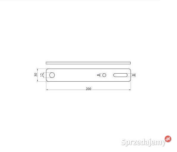 Płaskownik do Konsoli KOS 200x30x5