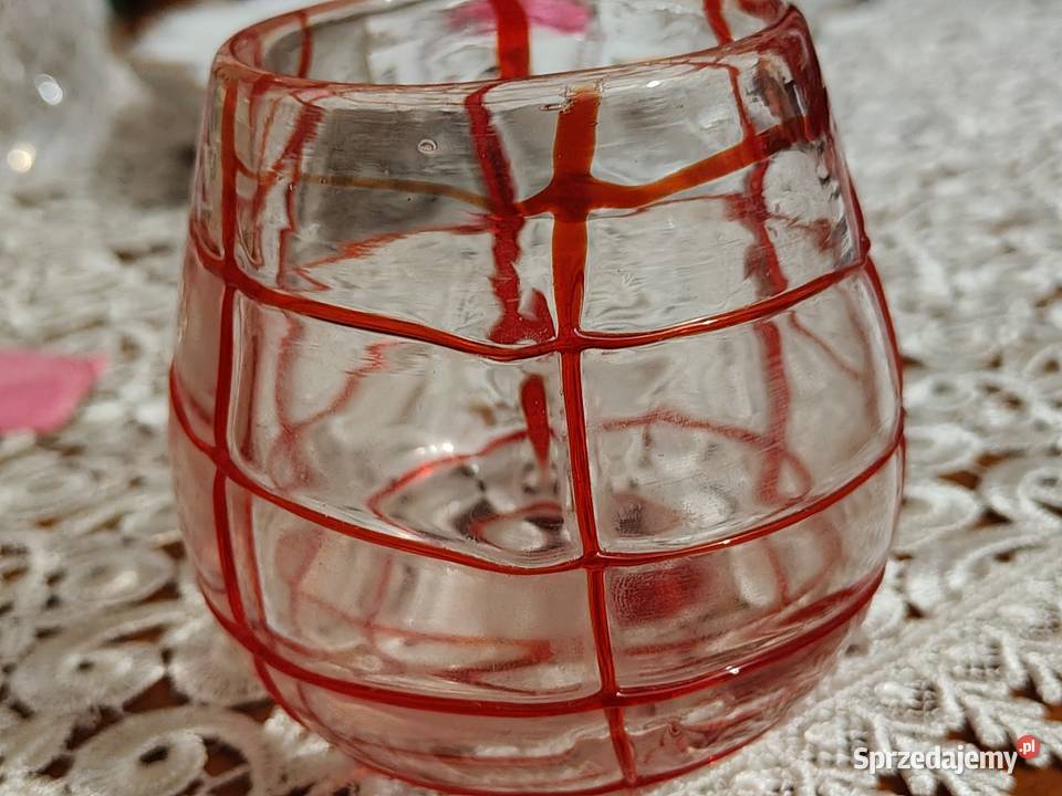 Świecznik Vintage Murano Porcelana i szkło Legnica