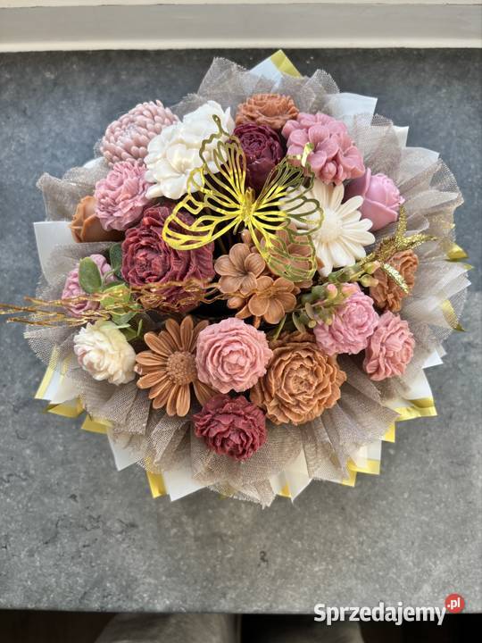 Bukiet z mydlanych kwiatów Flowerbox Dekoracje i ozdoby Kikół