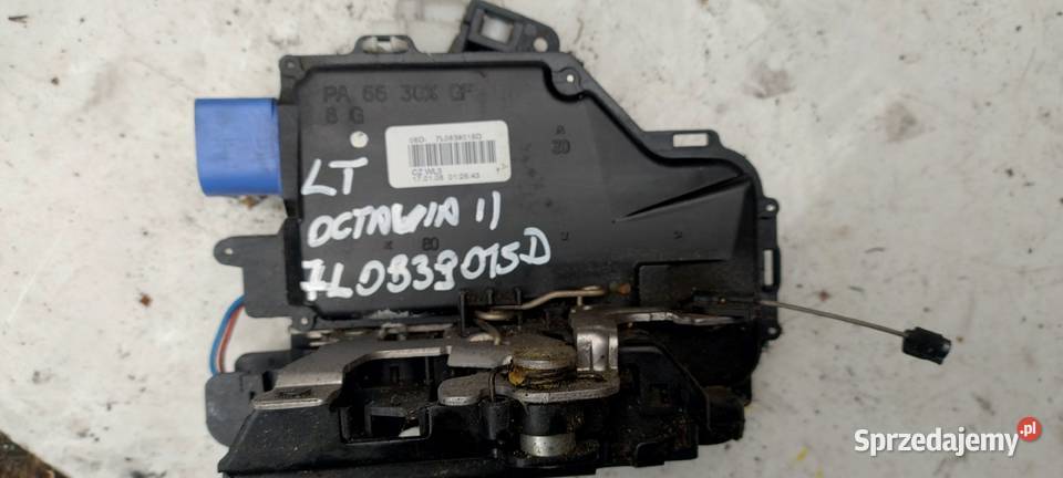SKODA OCTAVIA II zamek lewy tył 7L0839015D osobowe Zamki, wkładki i kluczyki Karoseria