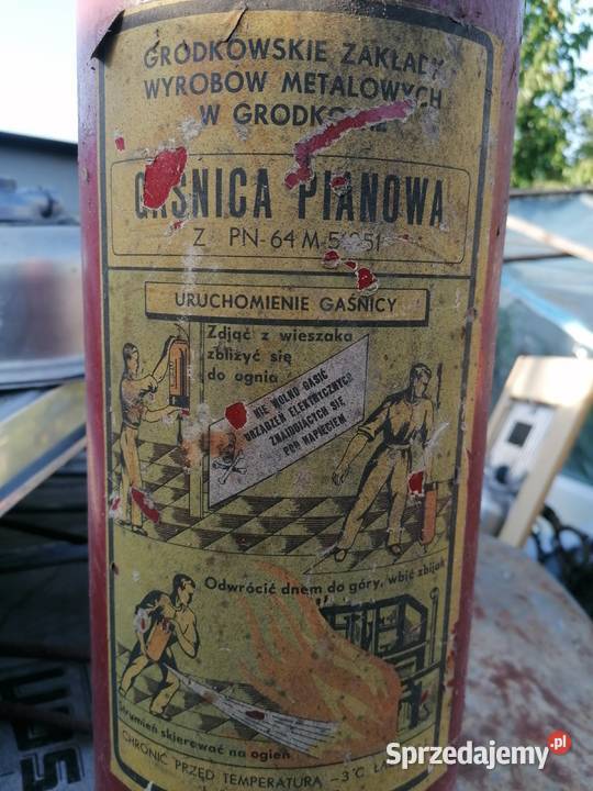 Gaśnica z okresu prlu świętokrzyskie Skarżysko-Kamienna