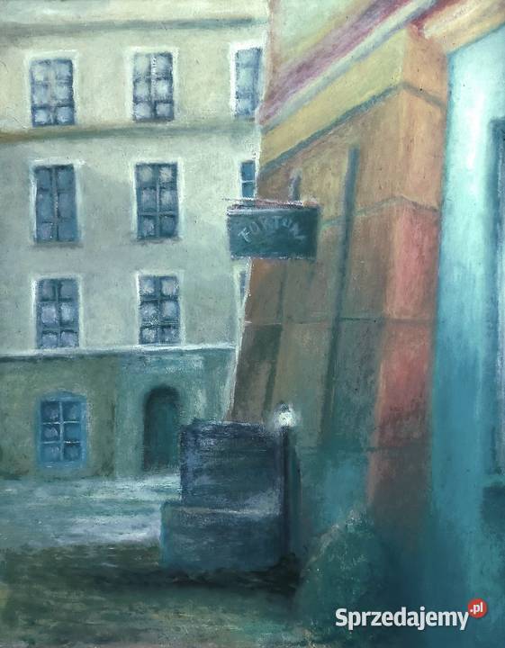 Lubelska Złota Uliczka Obraz Ręcznie malowany lubelskie