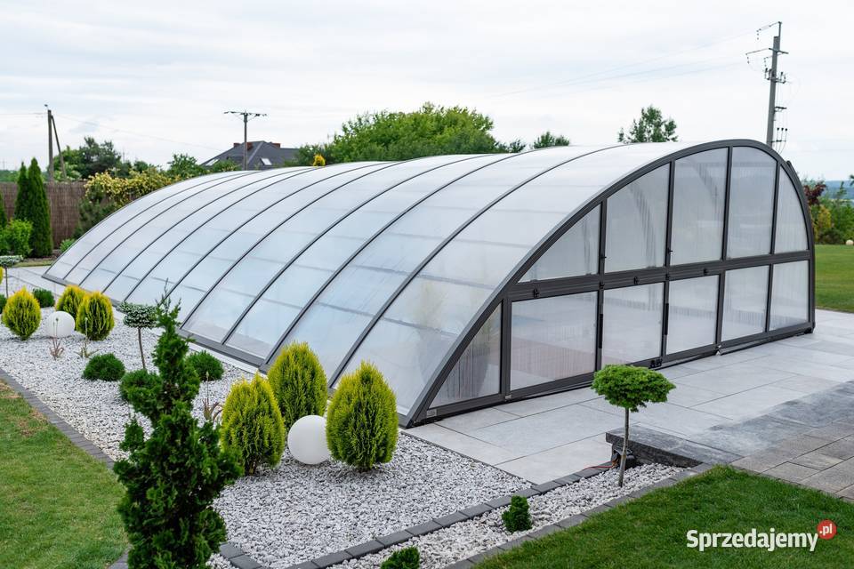 Wysokie zadaszenie basenu Z MONTAŻEM Bucovers Mogilno