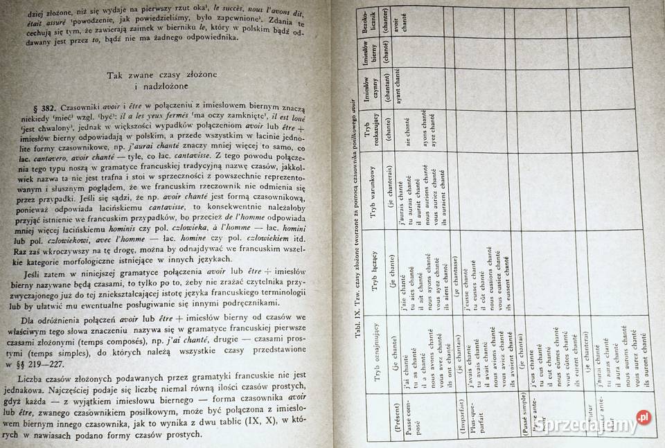 Gramatyka francuska Witold Mańczak Chełm sprzedam