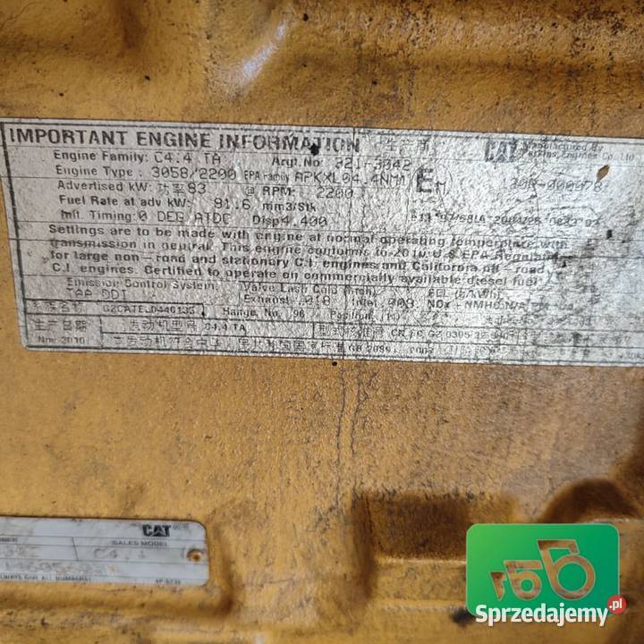Silnik Caterpillar C44 3213042 CAT TH 407