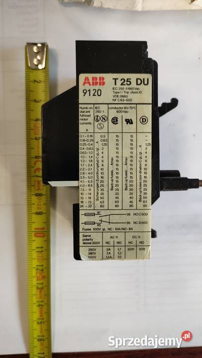 Przekaźnik przeciążeniowy ABB T25 DU 32A Szczecin