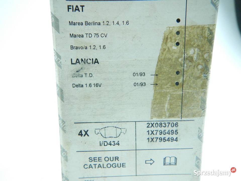 KLOCKI HAMULCOWE PRZÓD BRAVA BRAVO MAREA lubelskie