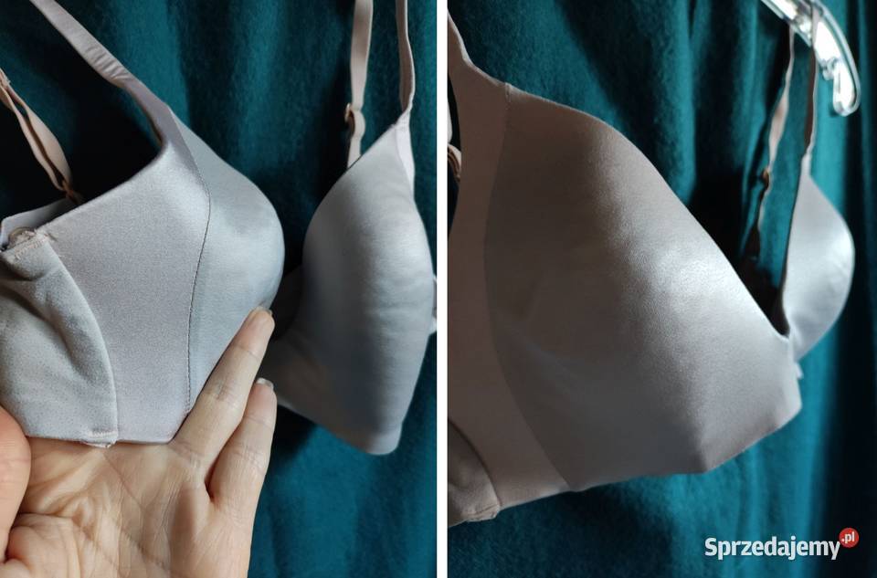 metaliczny satynowy stanik biustonosz Triumph Kielce