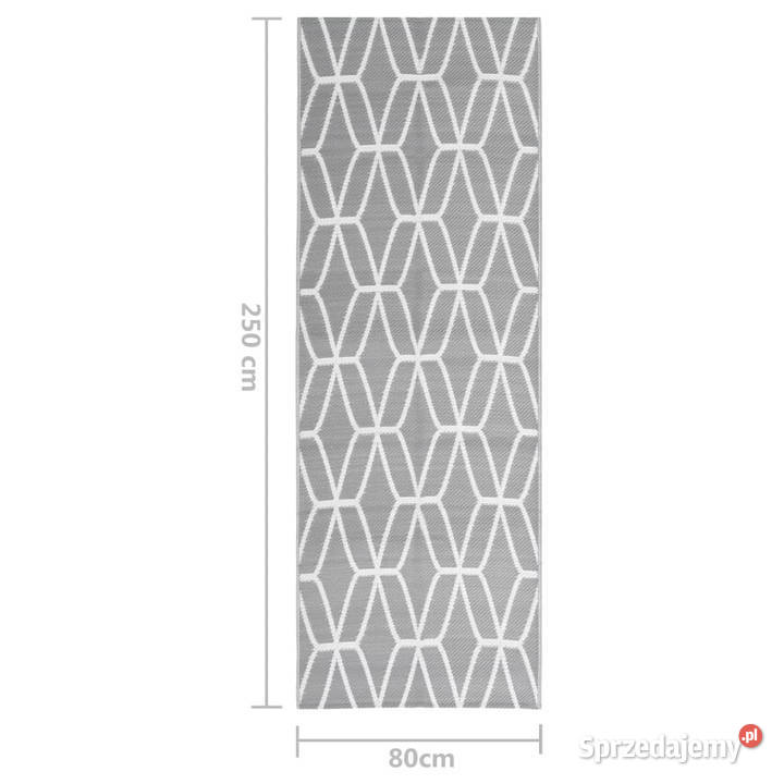 Dywan zewnętrzny szary 80 x 250 PP WM317009 mazowieckie Warszawa