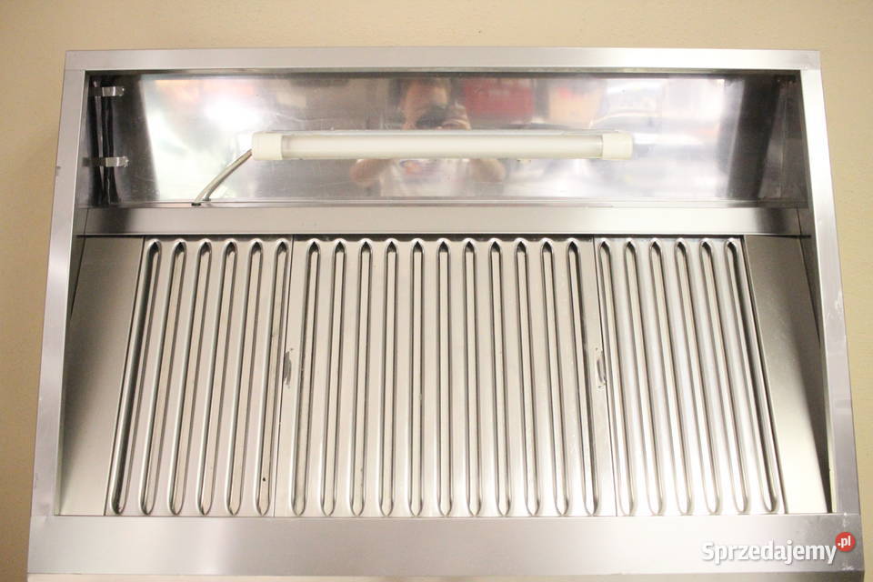 Okap nierdzewny przyścienny 120 x 90 FILTRY