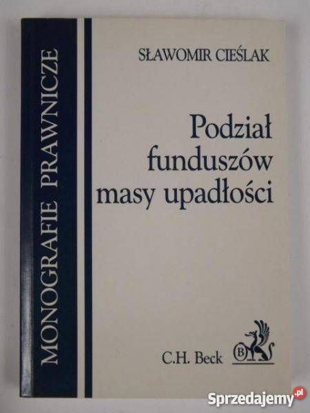 PODZIAŁ FUNDUSZÓW MASY UPADŁOŚCI Cieślak FA zachodniopomorskie Goleniów sprzedam