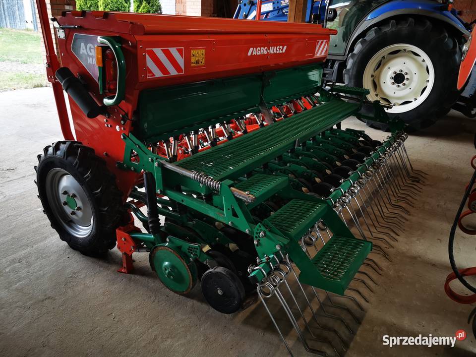 Siewnik Agro masz 3m dwutalerzowy Agromasz Bełchatów