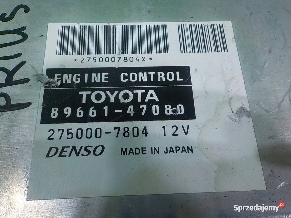 TOYOTA PRIUS II 15 VVTI 04r HB 5D sterownik mazowieckie Suków