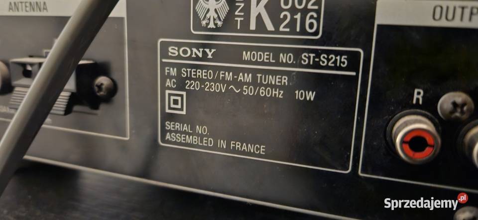 Tuner FMAM SONY STS215 sprzedam