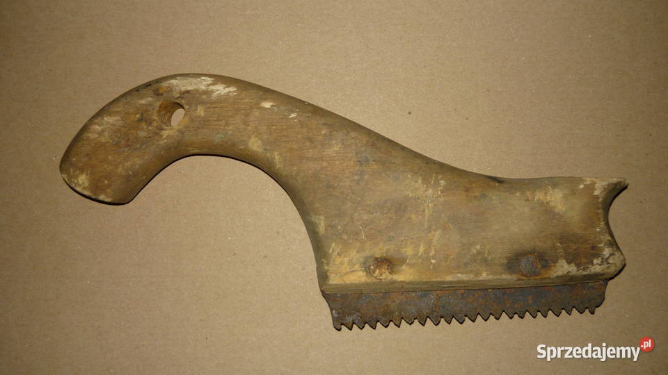 Piła stara mała drewniana nietypowa piłka Sokółka