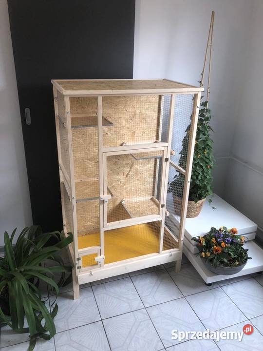 Klatka drewniana gryzonia szynszyli wiewiórki Myszków